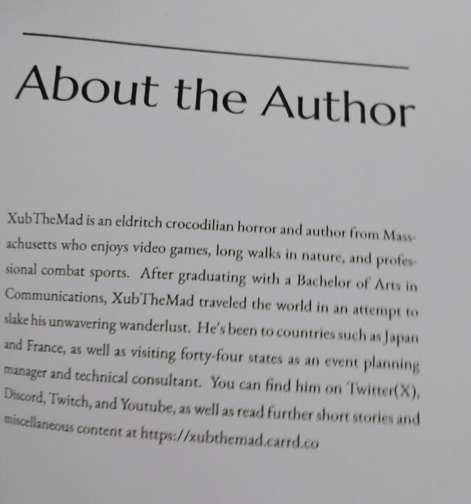 About the Author description